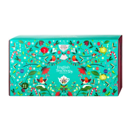 Miniaturka artykułu - English Tea Shop Advent Tea Calendar (Green) Kalendarz adwentowy z ekologicznymi herbatami, 25piramidek