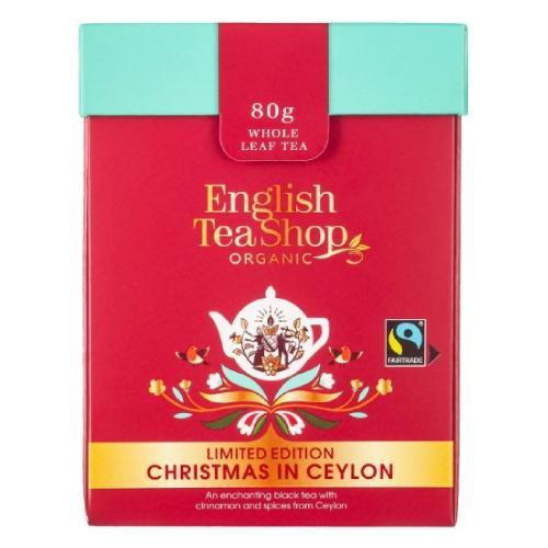 Miniaturka artykułu - English Tea Shop Christmas in Ceylon Herbata sypana, 80g  KRÓTKA DATA 21.09.2025