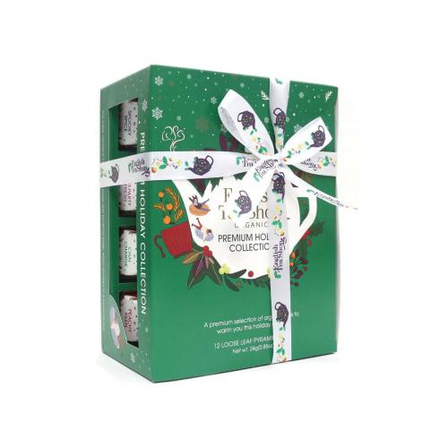 Miniaturka artykułu - English Tea Shop Holiday Green Prism Zestaw ekologicznych herbat i herbatek 12piramidek 4smaki