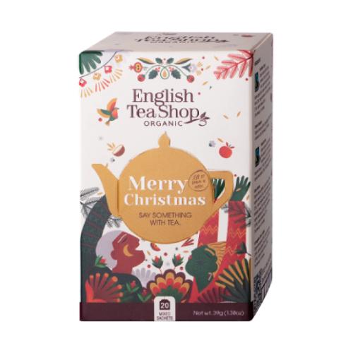 Miniaturka artykułu - English Tea Shop Merry Christmas Say Something Zestaw świątecznych herbat i herbatek, 20sasz. 5smaków