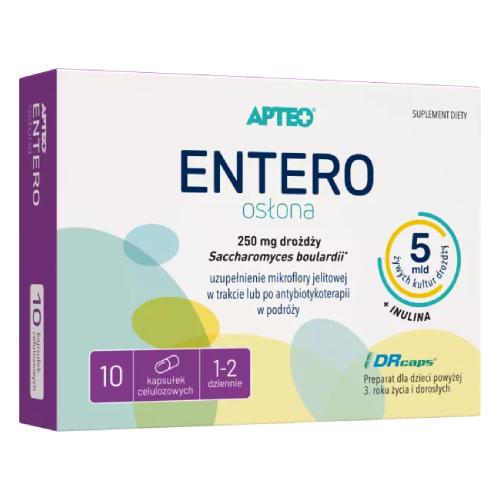 Miniaturka artykułu - APTEO Entero Osłona 250 mg, 10 kaps.