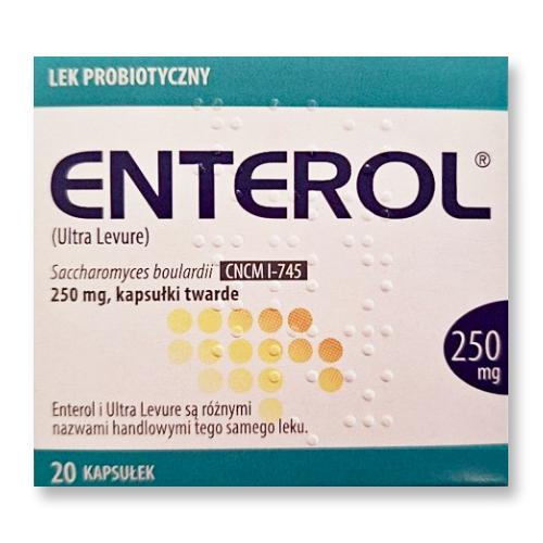 Miniaturka artykułu - ENTEROL 250mg Lek probiotyczny, 20 kapsułek (INPHARM)
