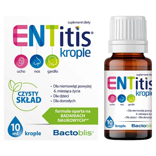 Miniaturka artykułu - ENTitis krople dla dzieci, 10 ml