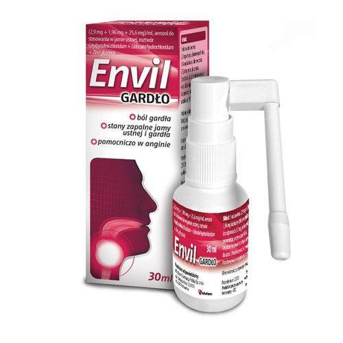 Miniaturka artykułu - Envil Gardło aerozol - 30 ml USZKODZONE TEKTUROWE OPAKOWANIE