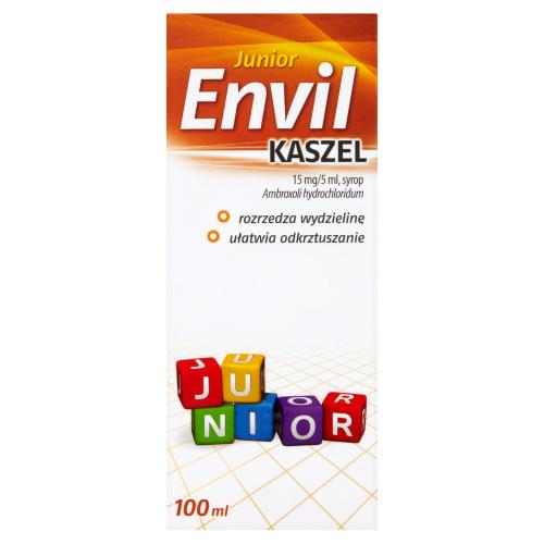 Miniaturka artykułu - Envil kaszel junior 15 mg/5 ml syrop, 150 ml
