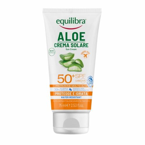 Miniaturka artykułu - EQUILIBRA ALOE Solare Aloesowy krem przeciwsłoneczny SPF50+ UVB/UVA, 75ml
