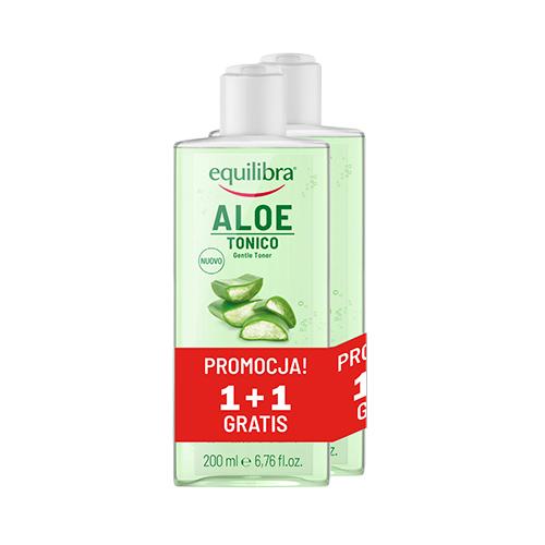 Miniaturka artykułu - EQUILIBRA Aloesowy Tonik do twarzy, 2x200ml