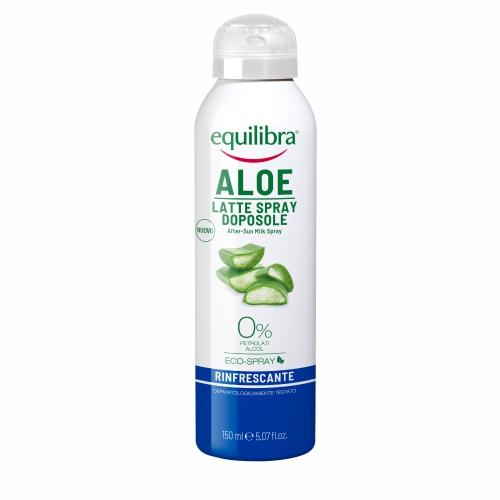 Miniaturka artykułu - EQUILIBRA Aloesowe mleczko po opalaniu w sprayu, 150 ml
