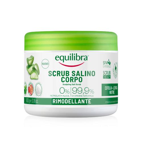Miniaturka artykułu - EQUILIBRA Modelujący peeling solny do ciała, 600g