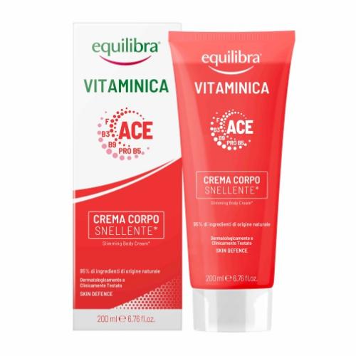 Miniaturka artykułu - EQUILIBRA VITAMINICA ACE Wyszczuplający krem do ciała, 200ml