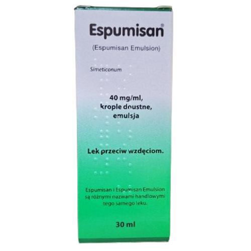 Miniaturka artykułu - Espumisan 40mg/ml krople - 30 ml INPHARM