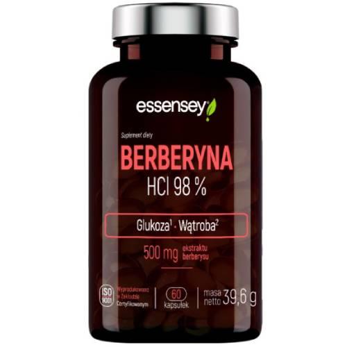 Miniaturka artykułu - Essensey Berberyna HCL 98%, 60 kaps.
