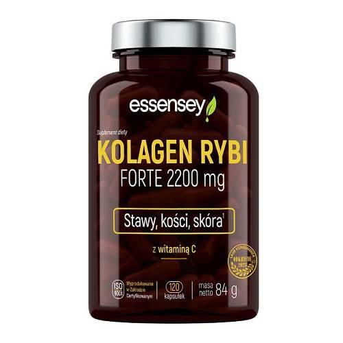 Miniaturka artykułu - Essensey Kolagen Rybi Forte 2200 mg, 120 kaps. USZKODZONE/ WGNIECIONE OPAKOWANIE