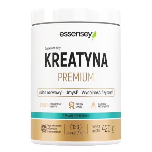 Miniaturka artykułu - Essensey Kreatyna Premium o smaku neutralnym, 420 g