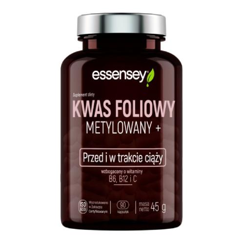 Miniaturka artykułu - Essensey Kwas Foliowy Metylowany+ 90 kaps.