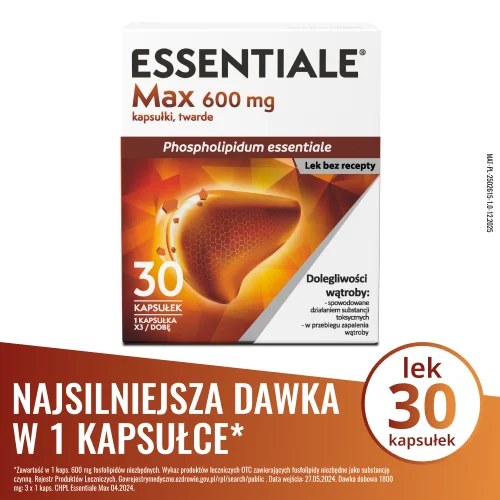 Miniaturka artykułu - ESSENTIALE MAX, 30 kapsułek