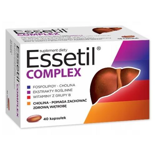 Miniaturka artykułu - Essetil complex, 40 kapsułek KR&Oacute;TKA DATA 30.09.2026