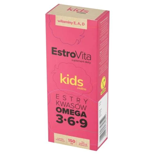 Miniaturka artykułu - EstroVita Kids o smaku malinowym, 150ml