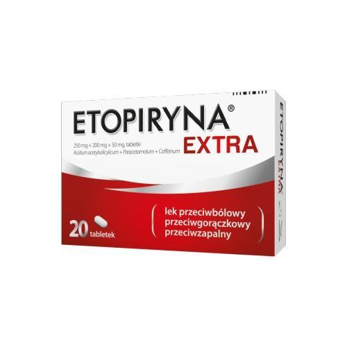 Miniaturka artykułu - Etopiryna Extra - 20 tabletek USZKODZONE OPAKOWANIE TEKTUROWE