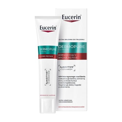 Miniaturka artykułu - Eucerin DermoPure Clinical Hydra Repair Krem kojący, 40 ml