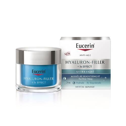 Miniaturka artykułu - Eucerin Hyaluron-Filler Booster nawilżający na noc, 50 ml
