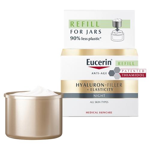 Miniaturka artykułu - Eucerin Hyaluron-Filler + Elasticity Krem na noc wkład uzupełniający, 50 ml