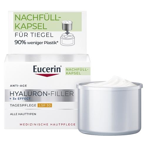 Miniaturka artykułu - Eucerin Hyaluron-Filler + 3x Effect Krem na dzień SPF 30 wkład uzupełniający, 50 ml