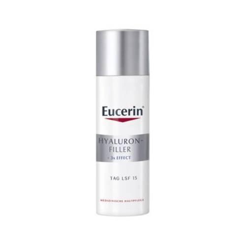 Miniaturka artykułu - EUCERIN Hyaluron-Filler Przeciwzmarszczkowy krem na dzień do skóry mieszanej SPF15, 50ml KRÓTKA DATA 31.08.2025