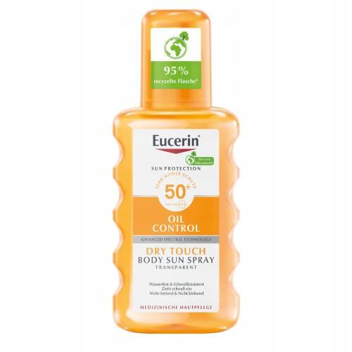 Miniaturka artykułu - Eucerin Sun Oil Matujący spray z filtrem przeciwsłonecznym SPF50+, 200 ml