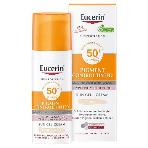 Miniaturka artykułu - Eucerin Sun Pigment Control Fluid na przebarwienia do twarzy SPF50 - jasny, 50 ml