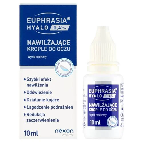 Miniaturka artykułu - EUPHRASIA Hyalo 0,4% Nawilżające krople do oczu, 10 ml