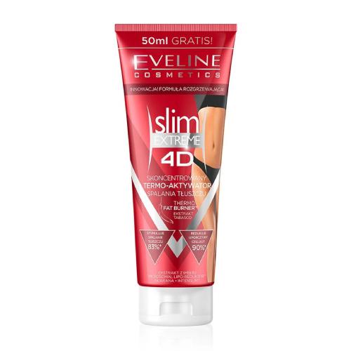 Miniaturka artykułu - EVELINE SLIM EXTREME 4D Termo-aktywator spalania tłuszczu, 250 ml