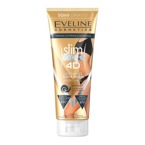 Miniaturka artykułu - EVELINE SLIM EXTREME 4D Ujędrniające złote serum modelujące, 250 ml