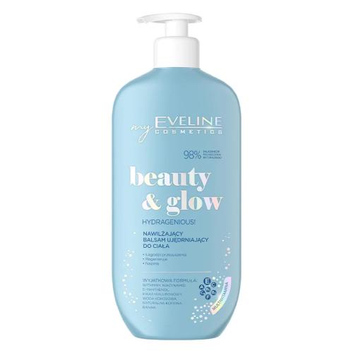 Miniaturka artykułu - EVELINE Beauty & Glow Nawilżający balsam ujędrniający do ciała, 350 ml