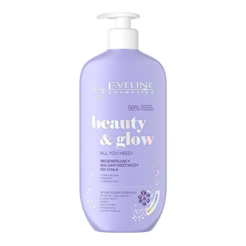 Miniaturka artykułu - EVELINE Beauty & Glow Regenerujący balsam odżywczy do ciała, 350 ml