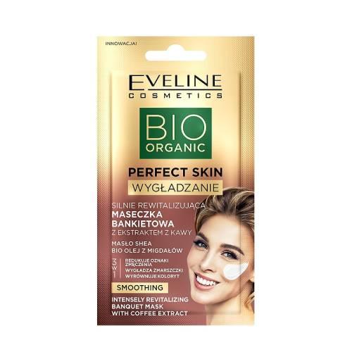 Miniaturka artykułu - EVELINE Bio Organic Perfect Skin Silnie rewitalizująca maseczka z kawą, 8ml