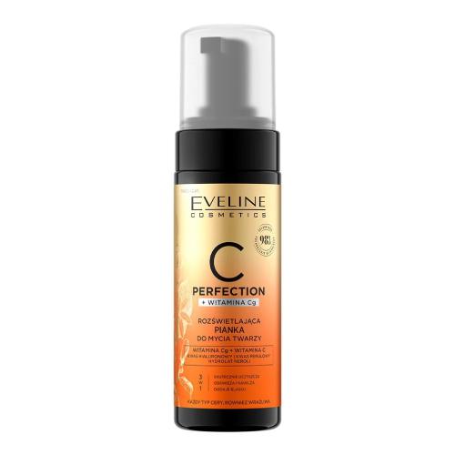 Miniaturka artykułu - EVELINE C Perfection Rozświetlająca pianka do mycia twarzy 3w1, 150ml