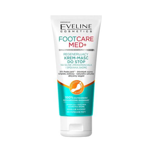 Miniaturka artykułu - EVELINE Foot Care Med+ Regenerujący krem-maść do st&oacute;p, 100ml