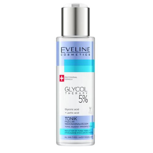 Miniaturka artykułu - EVELINE Glycol Therapy 5% Tonik przeciw niedoskonałościom, 110ml
