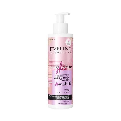 Miniaturka artykułu - EVELINE Insta Skin Care Głęboko oczyszczający żel do mycia twarzy, 200ml