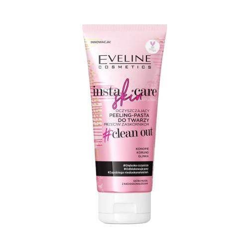Miniaturka artykułu - EVELINE Insta Skin Care Oczyszczający peeling-pasta do twarzy przeciw zaskórnikom, 75ml