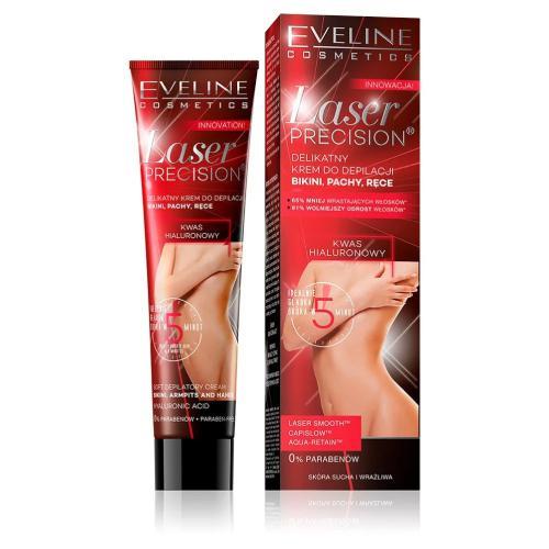 Miniaturka artykułu - EVELINE Laser Precision Delikatny krem do depilacji bikini, pachy, ręce, 125ml USZKODZONE OPAKOWANIE TEKTUROWE