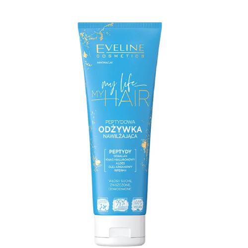 Miniaturka artykułu - EVELINE My Life My Hair Peptydowa Odżywka do włos&oacute;w nawilżająca, 250ml