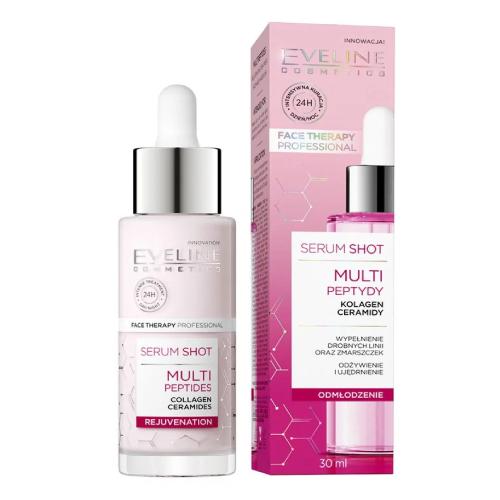 Miniaturka artykułu - EVELINE SERUM SHOT Multi peptydy odmłodzenie, 30ml