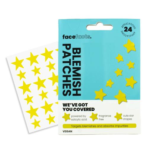 Miniaturka artykułu - FACE FACTS Blemish Patches Plastry na wypryski Gwiazdki, 24 szt.