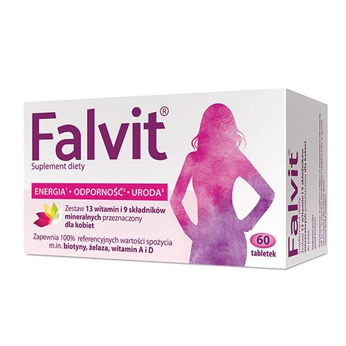 Miniaturka artykułu - FALVIT, 60tabletek / Uszkodzone opakowanie