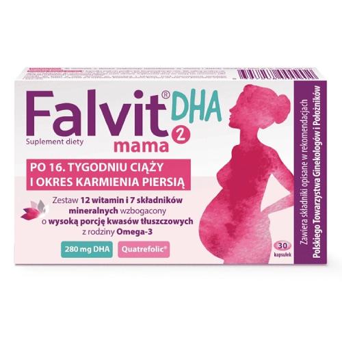 Miniaturka artykułu - Falvit Mama 2 DHA, 30 kaps.