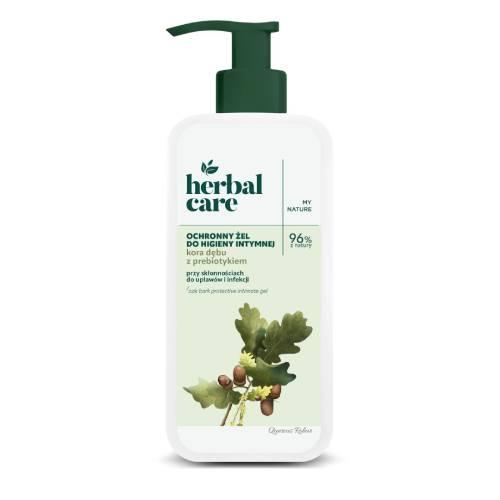 Miniaturka artykułu - Farmona Herbal Care Ochronny żel do higieny intymnej Kora dębu z prebiotykiem, 330 ml