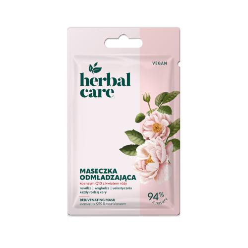 Miniaturka artykułu - Farmona Herbal Care Vegan maseczka odmładzająca Koenzym Q10 Kwiat róży, 7 g