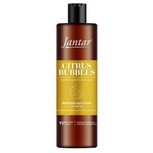 Miniaturka artykułu - FARMONA JANTAR Citrus Bubbles Regenerująca piana do kąpieli z esencją bursztynową i ekstraktem z pomarańczy, 400 ml